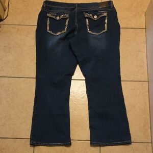 Maurices Dark Blue Boot Cut Jeans 24 Short